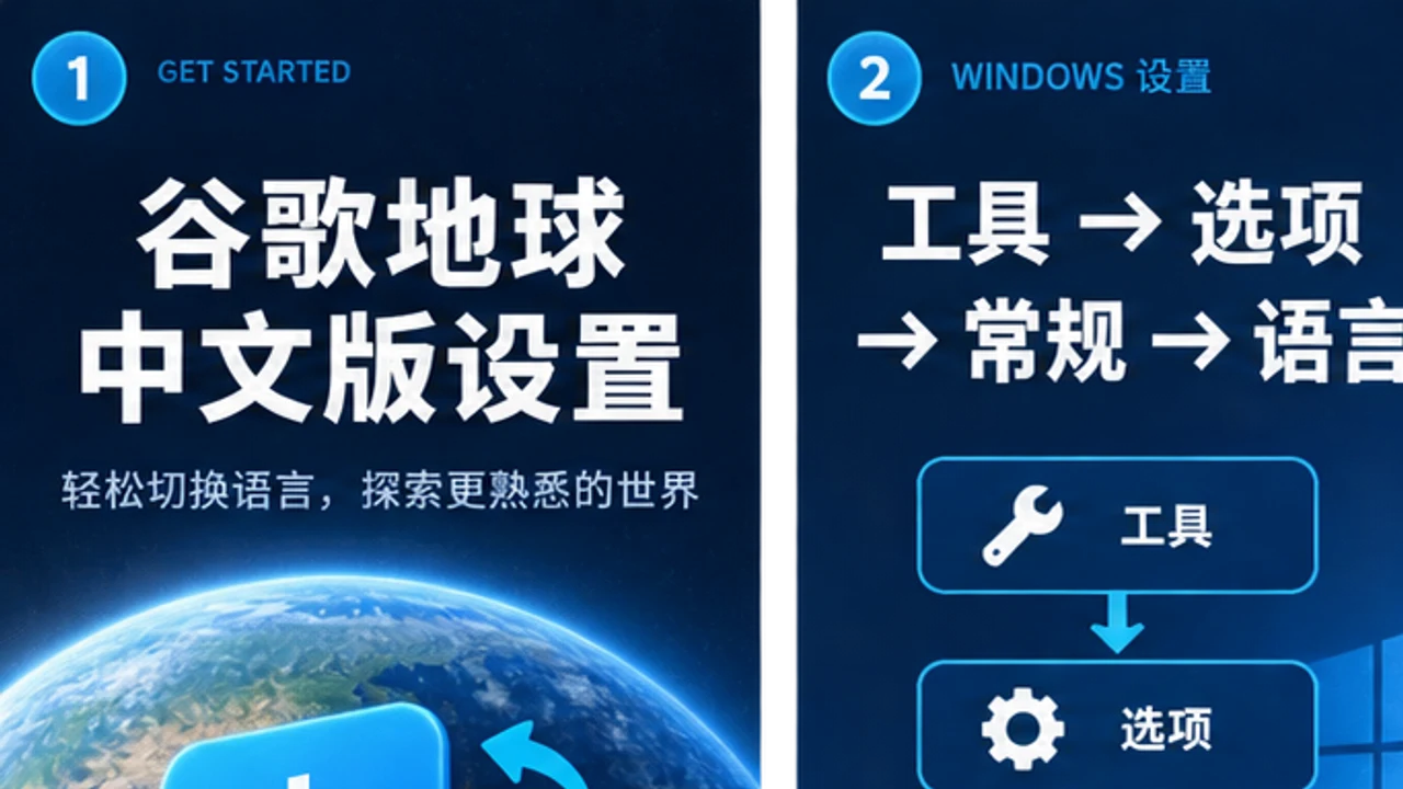 谷歌地球中文版怎么设置?语言切换与中文使用说明
