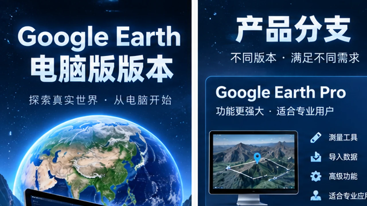 Google Earth 电脑版有哪些版本?下载前先了解这些区别