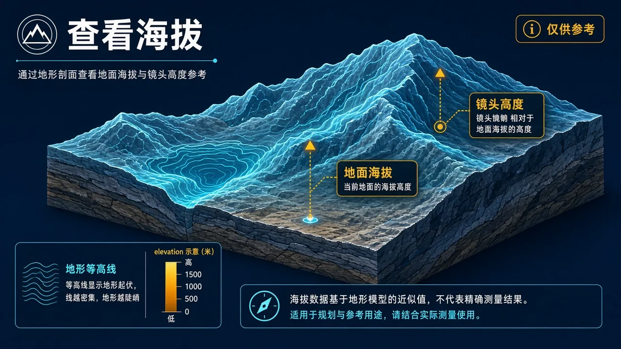 Google Earth 怎么看海拔?地形高度查询与使用限制