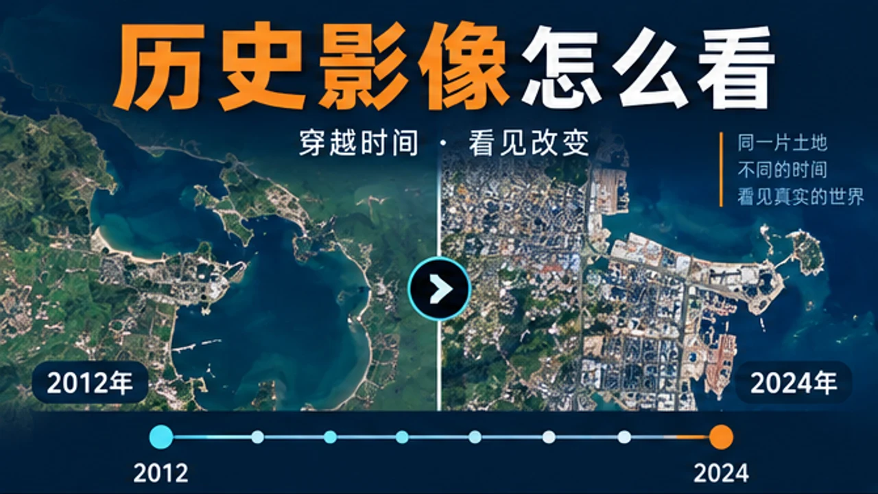Google Earth 历史影像怎么看？时间轴与新旧地图对比方法