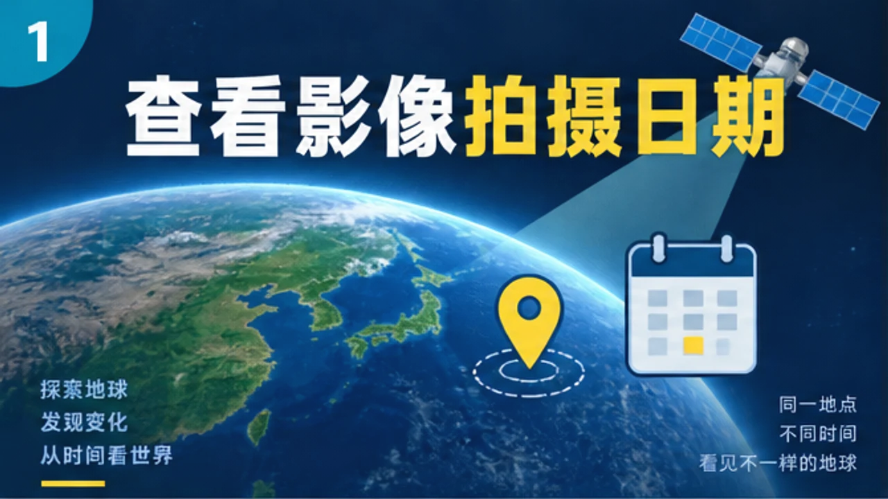 Google Earth 怎么查看影像拍摄日期？时间信息查找方法