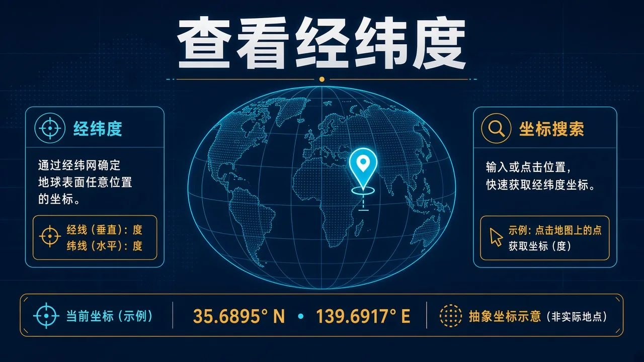 Google Earth 怎么看经纬度?坐标搜索与位置记录方法