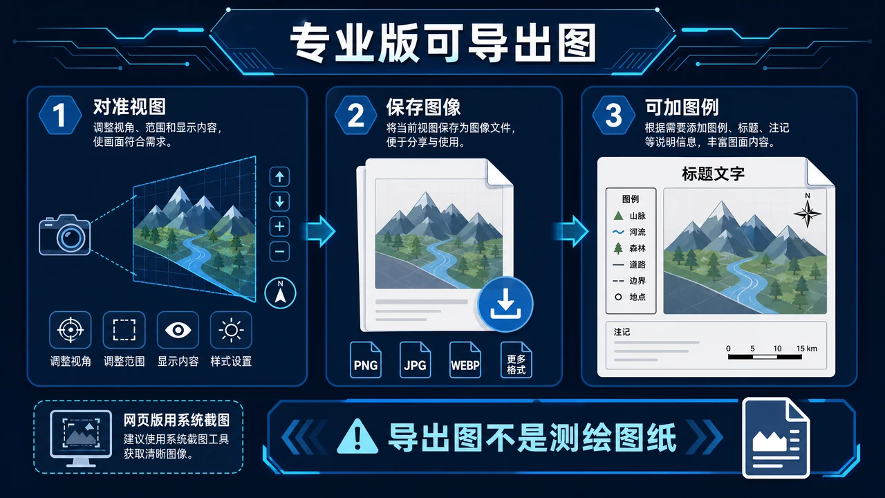 专业版对准视图后保存图像并可加图例的步骤信息图