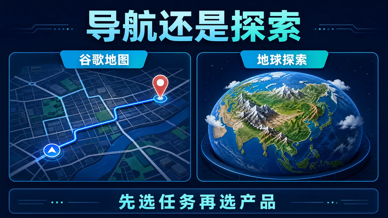 谷歌地图和 Google Earth 有什么区别？导航与地球探索怎么选