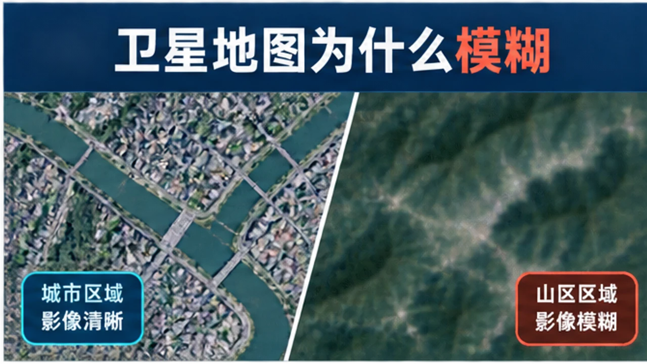 Google Earth 卫星地图为什么模糊？清晰度差异的原因